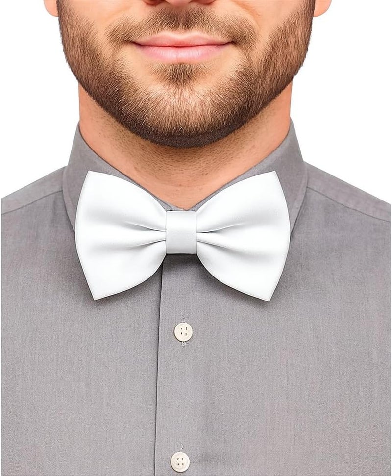 Trilece Bow Ties for Men - Men's Solid Pretied Bowties for Formal Wear - Adjustable Bow Tie - Bow ties for Woman - Image 1